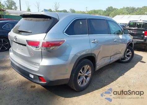 2016 Toyota Highlander Le Plus V6 из США, поврежденный, VIN 5TDBKRFH4GS299407